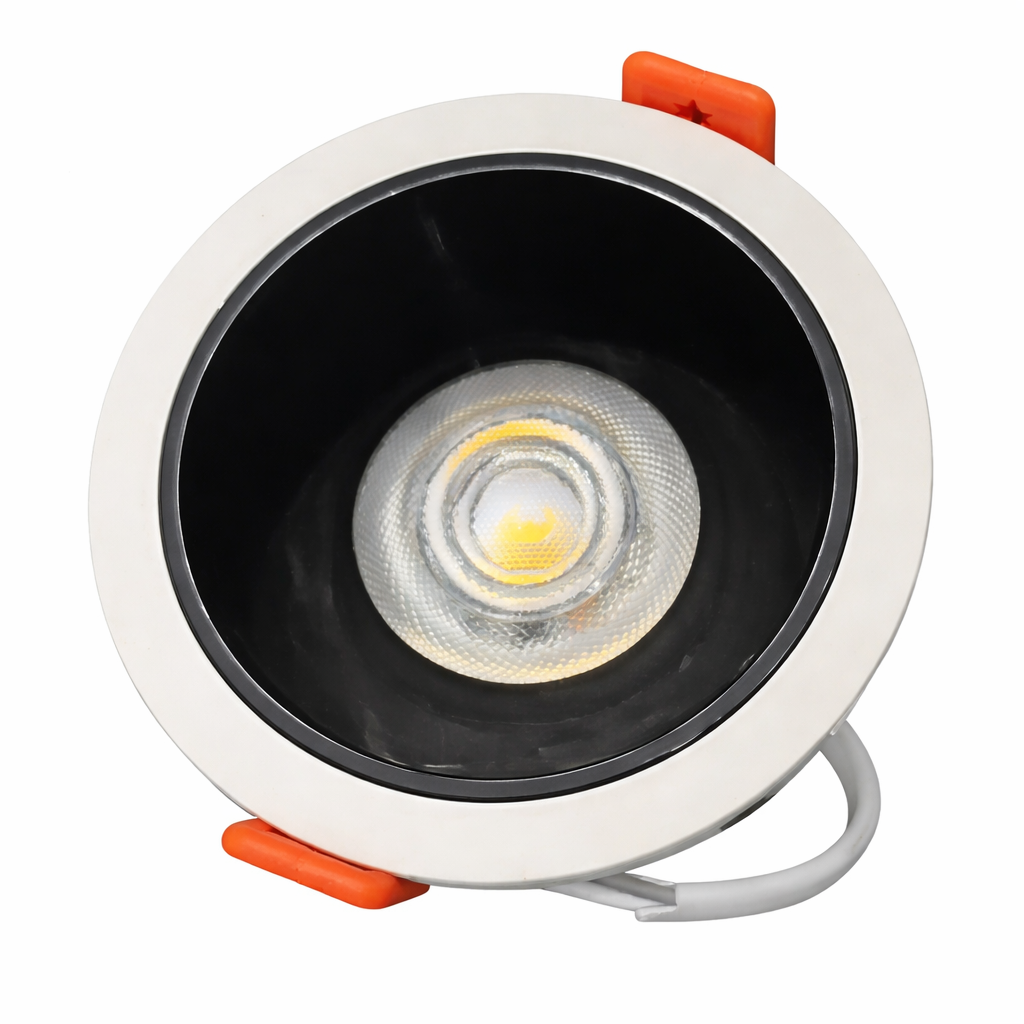 7W COB Deep Lens Downlight (Black & White Reflector, 4000K) | Pack of 30
