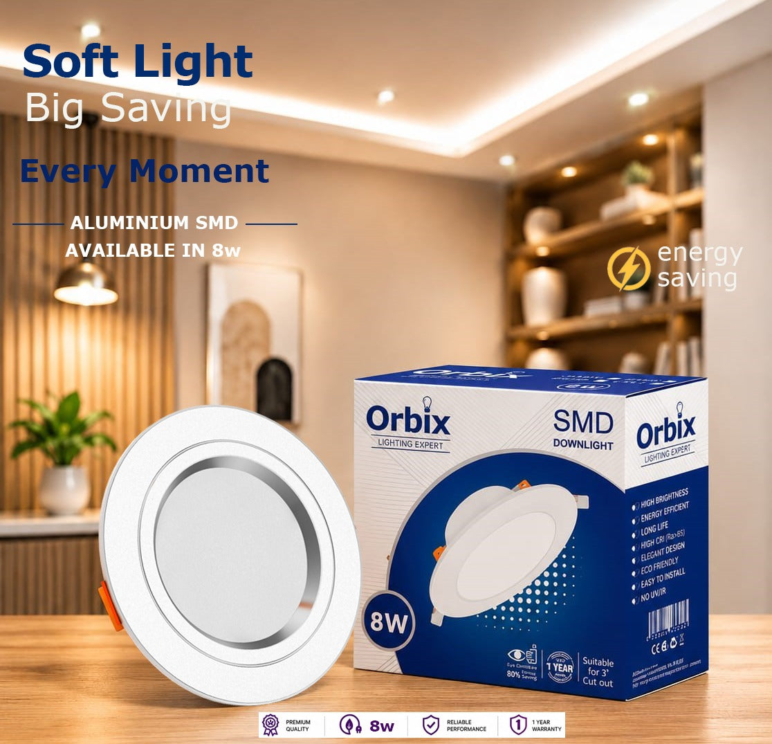 Aluminium 8W Downlight (3inch)